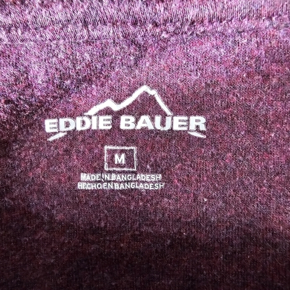 Eddie Bauer speckled purple long sleeve shirt - Picture 2 of 4